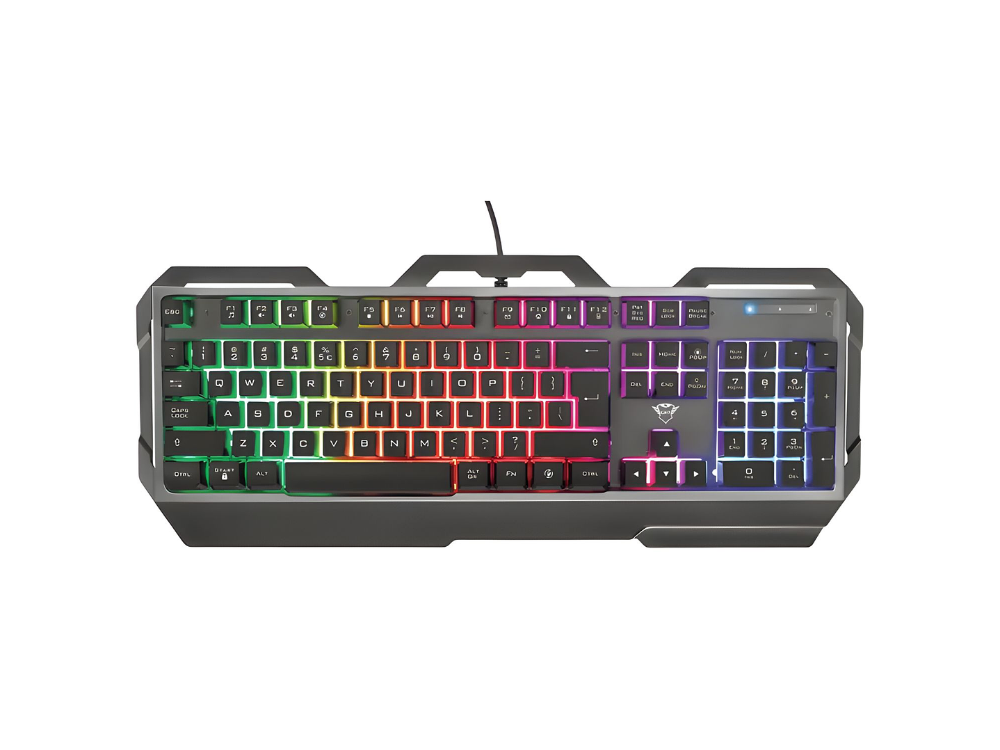 Teclado Gamer Trust GXT 856 Torac Metálico RGB - PS 1