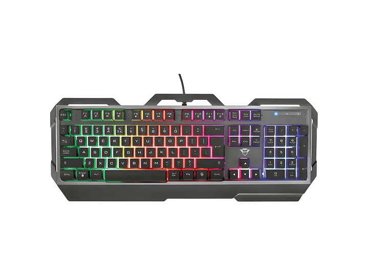 Teclado Gamer Trust GXT 856 Torac Metálico RGB - PS 1
