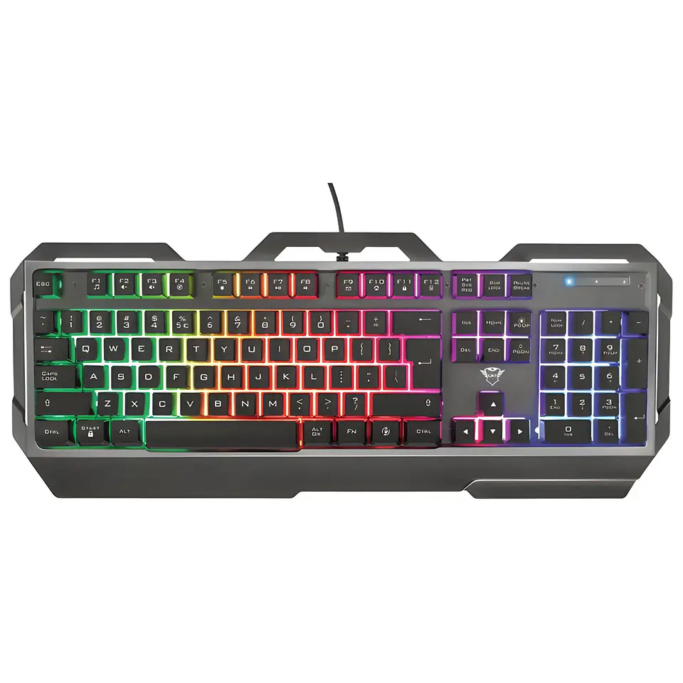 Teclado Gamer Trust GXT 856 Torac Metálico RGB - PS 1