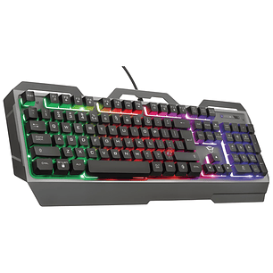 Teclado Gamer Trust GXT 856 Torac Metálico RGB - PS