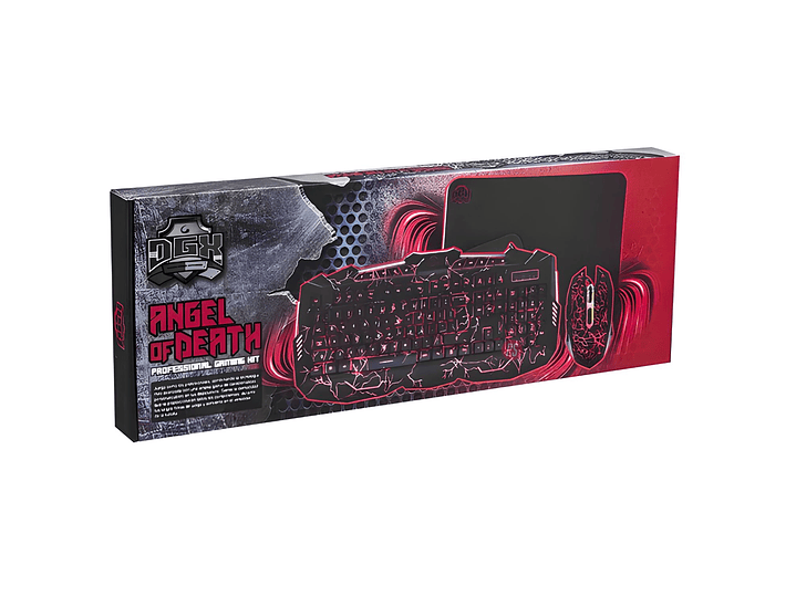Kit Gamer Angel of Death Teclado + Mouse + Mouse Pad - PS 4