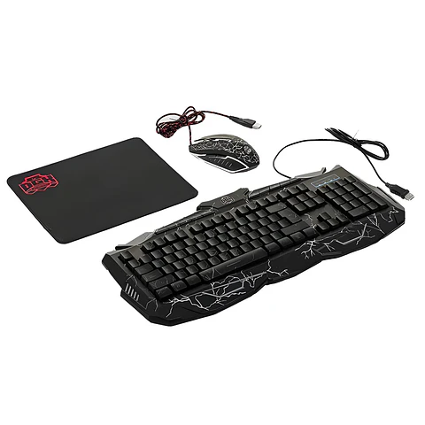 Kit Gamer Angel of Death Teclado + Mouse + Mouse Pad - PS