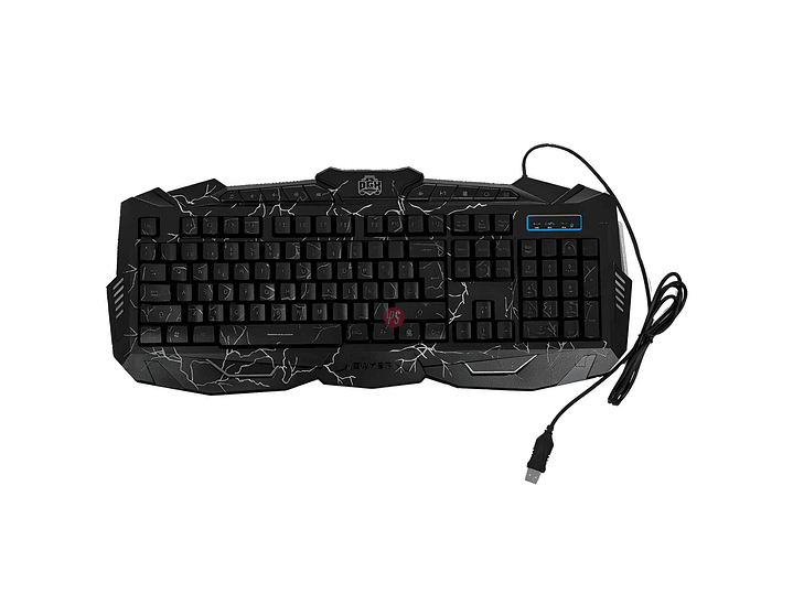 Kit Gamer Angel of Death Teclado + Mouse + Mouse Pad - PS 2