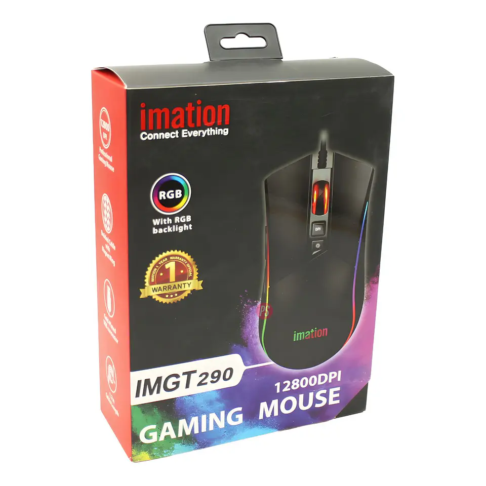 Mouse Gamer RGB 12800 DPI Imation IMGT290 Pro - PS 4