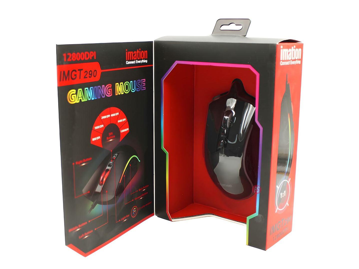 Mouse Gamer RGB 12800 DPI Imation IMGT290 Pro - PS 3