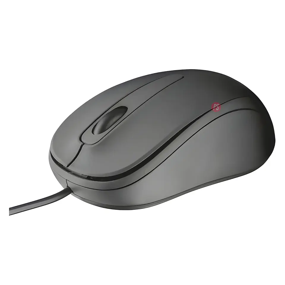Mouse Ratón Trust Ziva Compacto 1000 DPI Ergonómico - PS 2