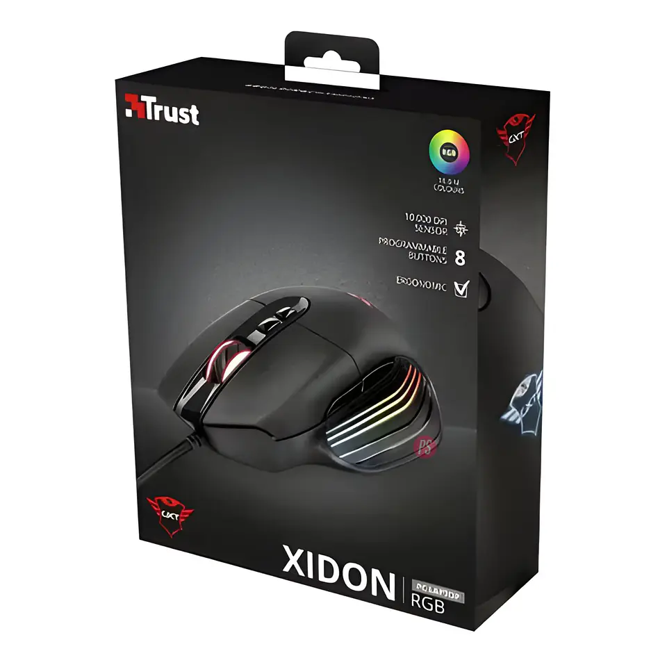 Mouse Gamer Trust Xidon 10000 DPI RGB Pro Performance - PS 5