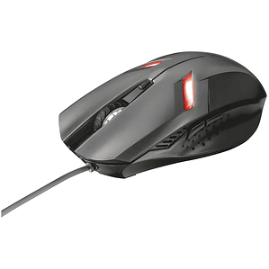Mouse Gamer Trust Ziva 2000 DPI con LED Rojo - PS
