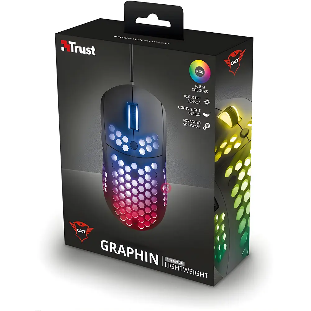 Mouse Gamer Trust GXT 960 Graphin RGB Ultraliviano - PS 6