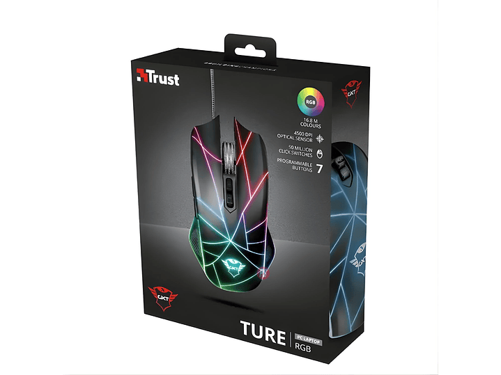 Mouse Gamer RGB Trust GXT 160X Ture Programable - PS 5