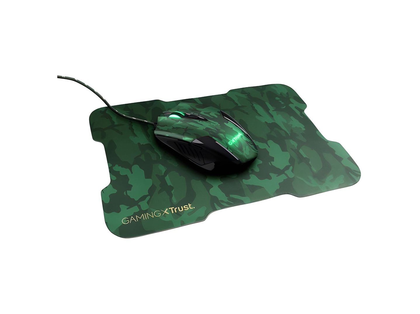 Mouse Gamer + Pad Trust GXT 781 Rixa Camo LED - PS 1