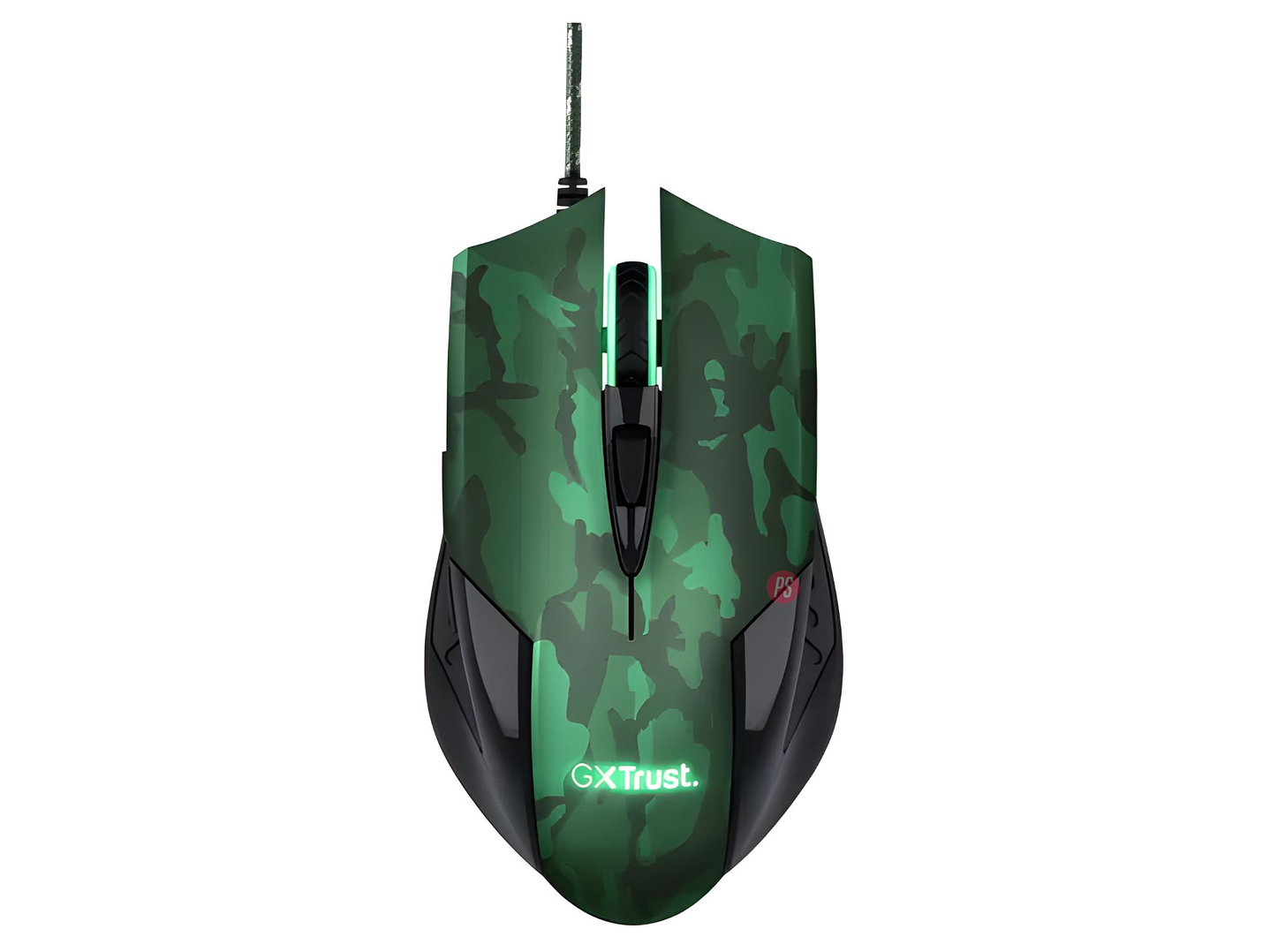 Mouse Gamer + Pad Trust GXT 781 Rixa Camo LED - PS 2