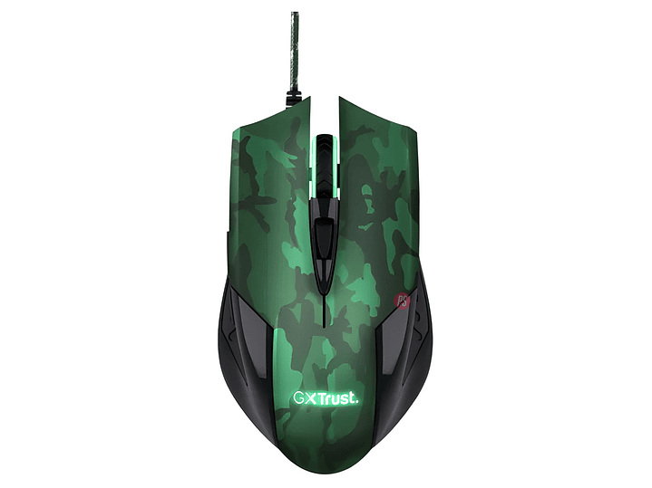 Mouse Gamer + Pad Trust GXT 781 Rixa Camo LED - PS 2