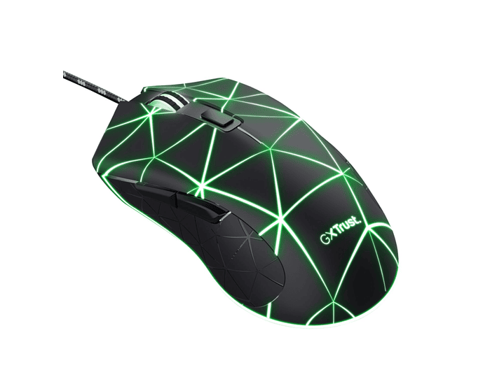 Mouse Gamer Trust GXT 133 Locx RGB 4000 DPI 6 Botones - PS 1
