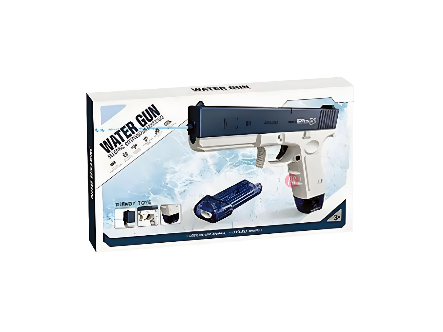 Pistola de Agua Azul Recargable Lanzamiento Continuo - PS 3