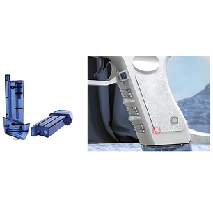 Pistola de Agua Azul Recargable Lanzamiento Continuo - PS