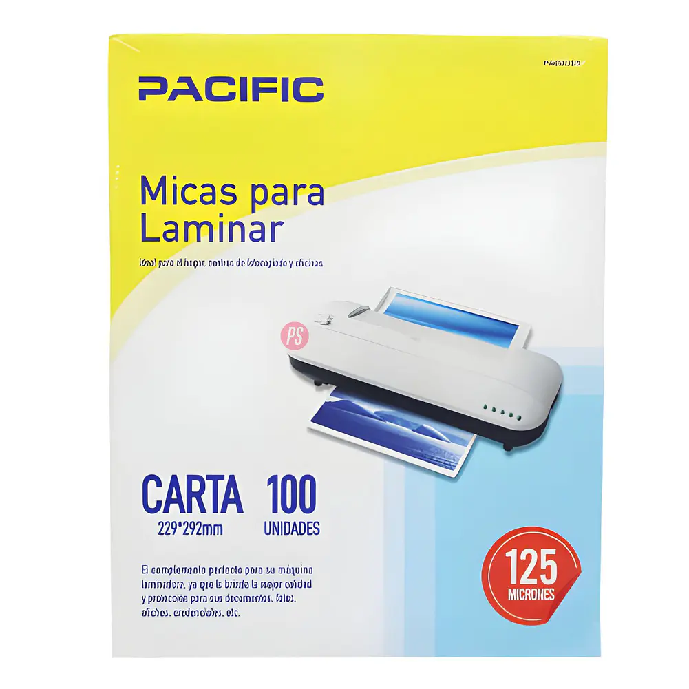 Pack 100 Láminas Carta 125 Mic para Termolaminadora - PS 3