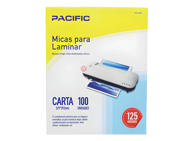 Pack 100 Láminas Carta 125 Mic para Termolaminadora - PS 3