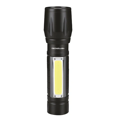Linterna Zoom 300Lm USB Recargable 3 Modos LED 9cm - PS
