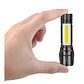 Linterna Zoom 300Lm USB Recargable 3 Modos LED 9cm - PS - Miniatura 3