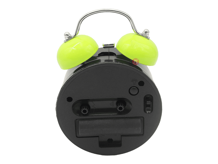 Reloj Despertador con Campana y Luz Cambia Color - PS 2