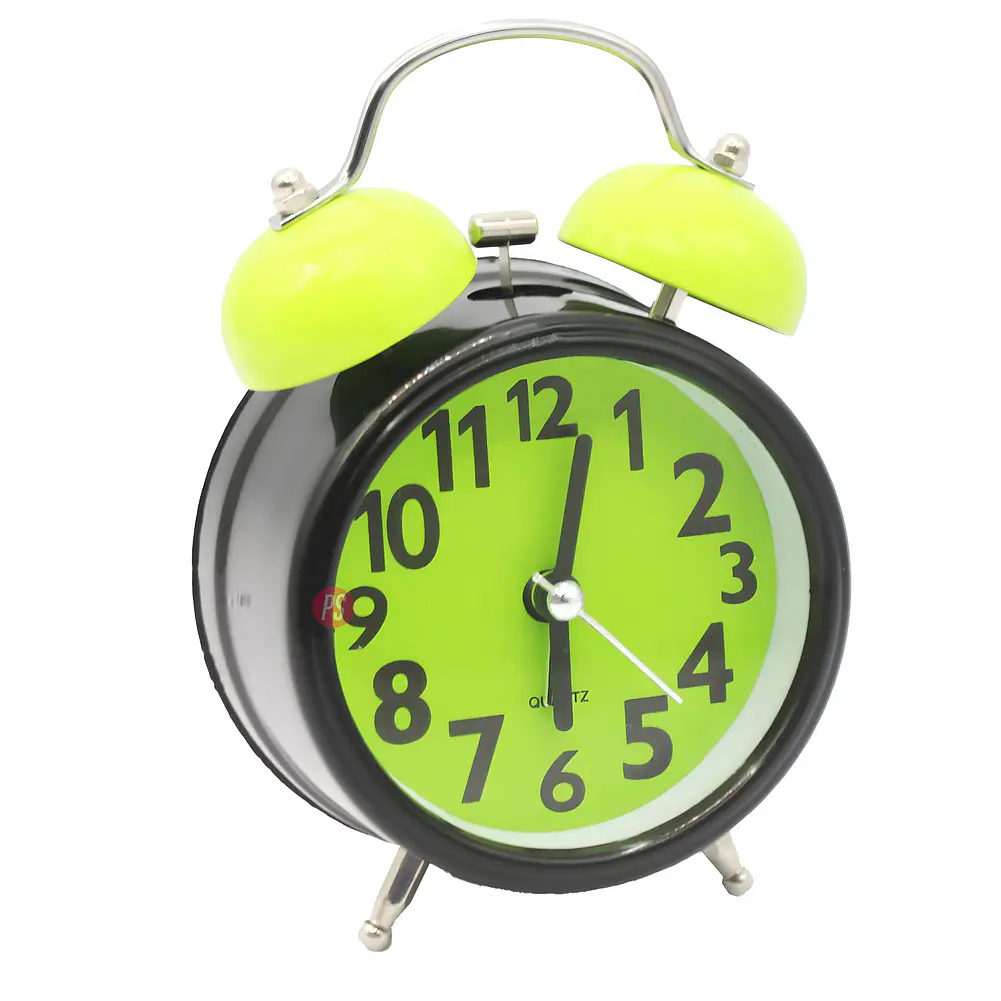 Reloj Despertador con Campana y Luz Cambia Color - PS 1