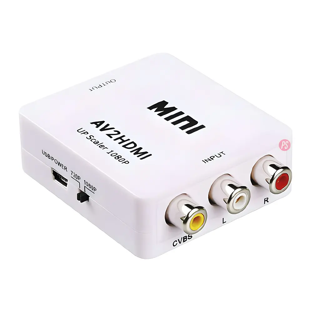 Convertidor RCA a HDMI 1080P Plug & Play - PS 1