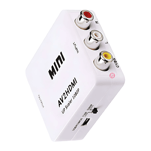 Convertidor RCA a HDMI 1080P Plug & Play - PS