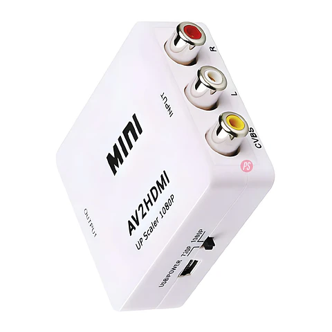 Convertidor RCA a HDMI 1080P Plug & Play - PS