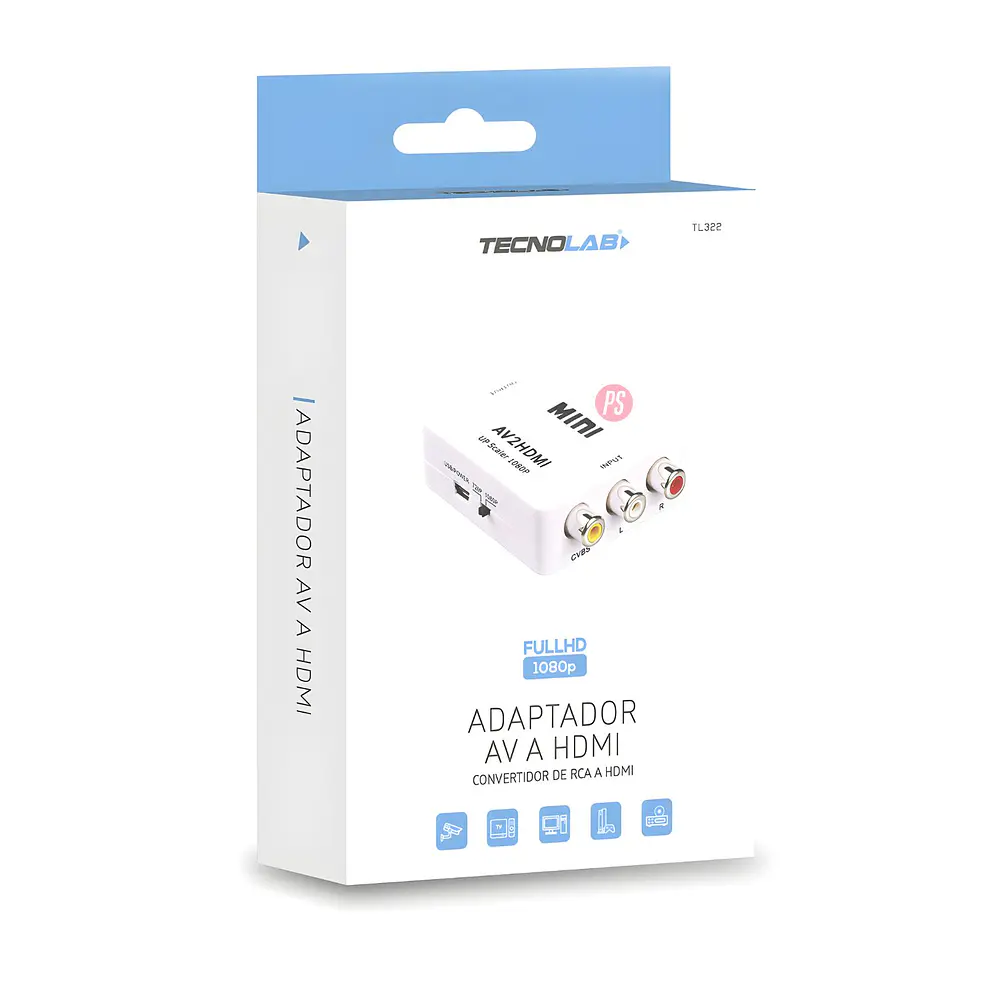 Convertidor RCA a HDMI 1080P Plug & Play - PS 3