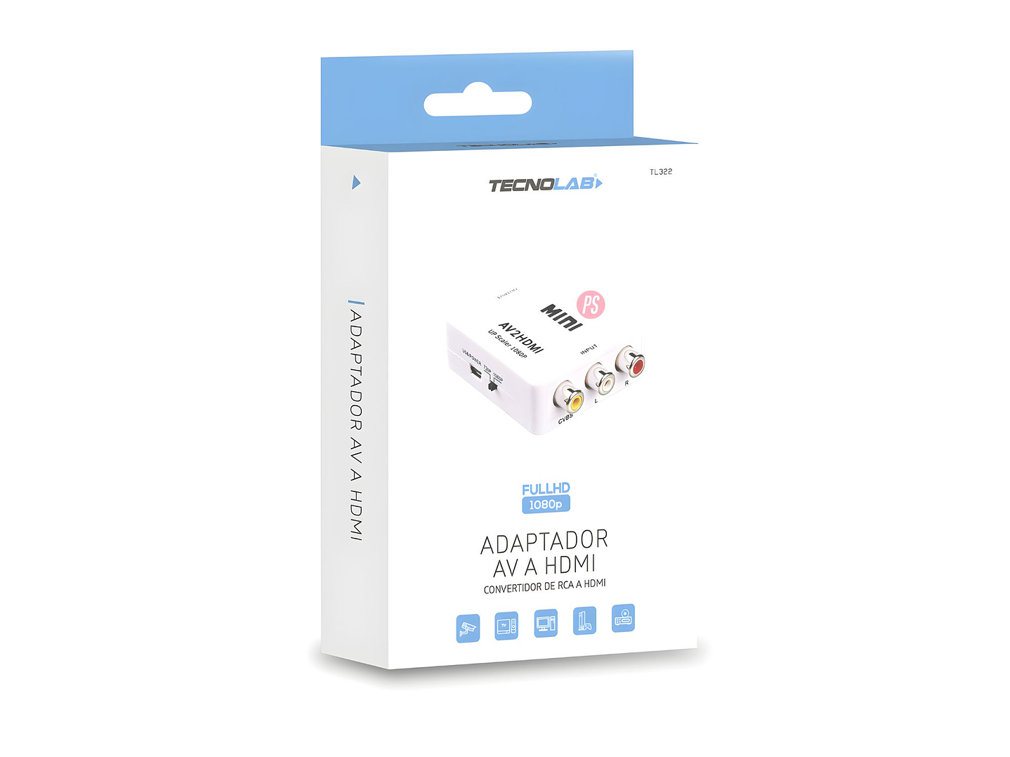 Convertidor RCA a HDMI 1080P Plug & Play - PS 3