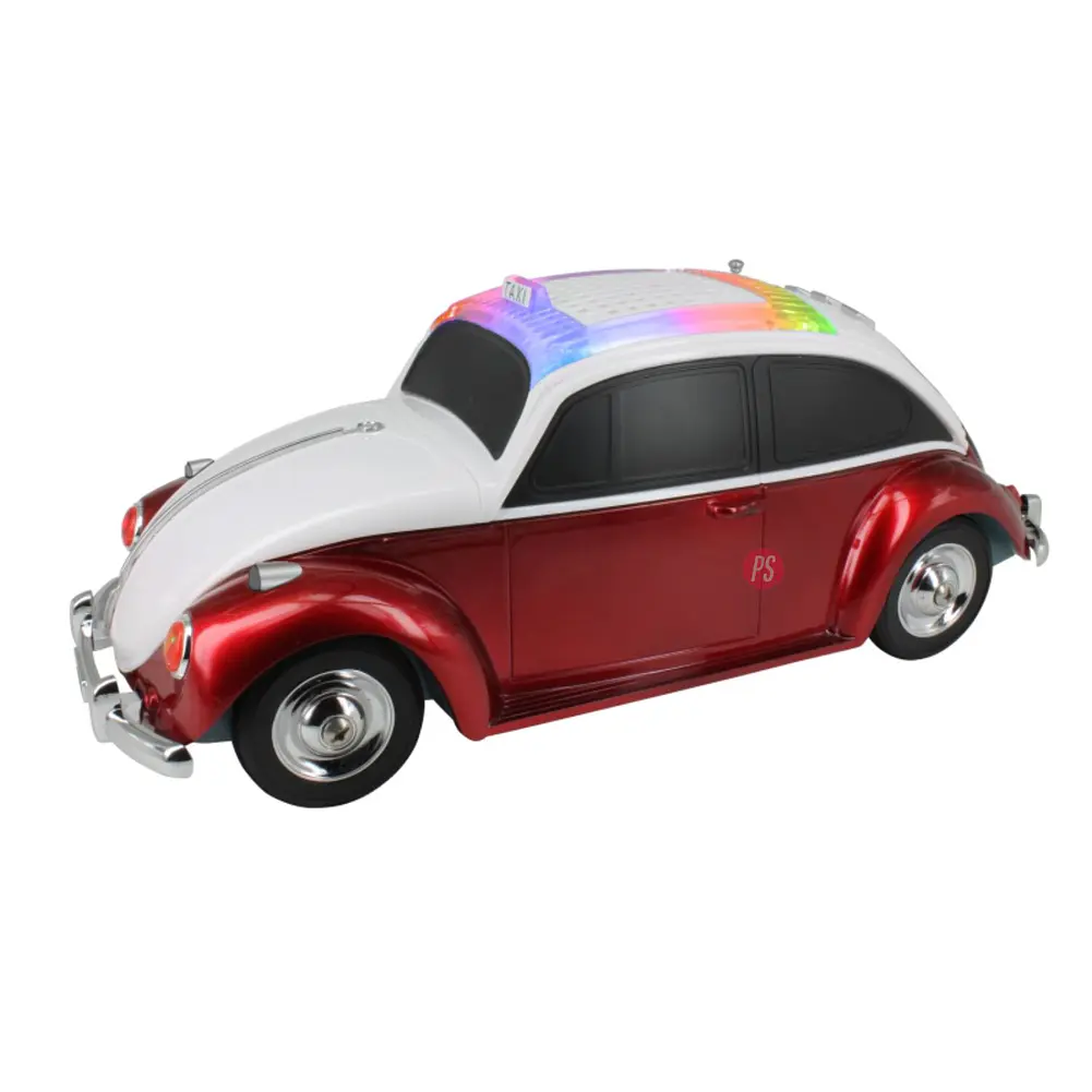 Parlante Auto Escarabajo BT 10W con Luces y TWS Rojo - PS 1