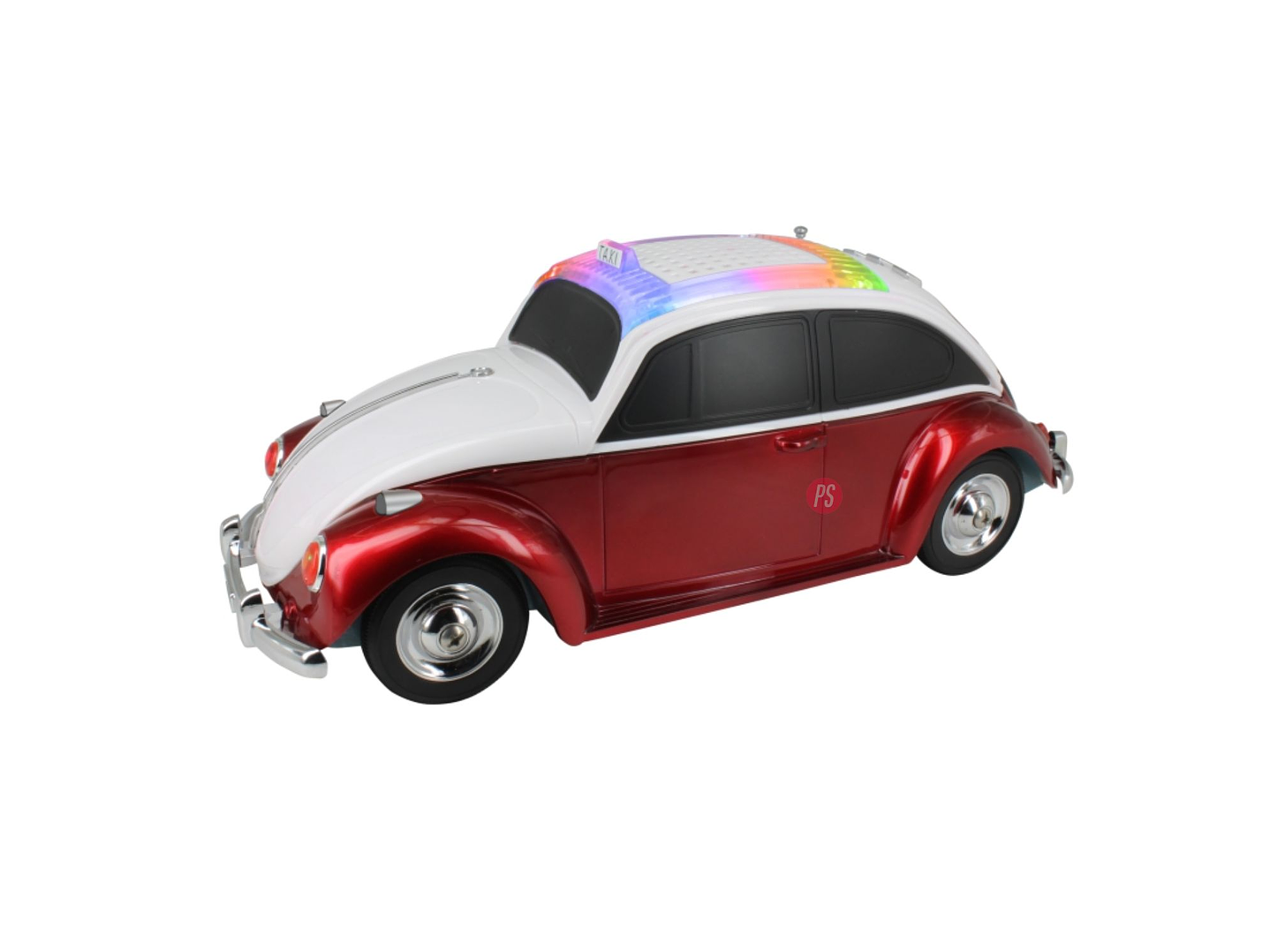 Parlante Auto Escarabajo BT 10W con Luces y TWS Rojo - PS 1