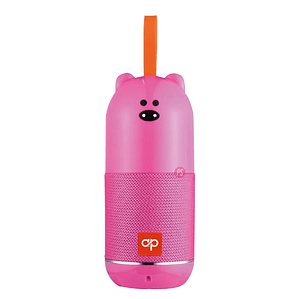 Parlante Oso Rosado BT Portátil 5W con USB/SD - PS