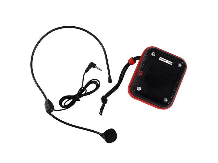 Parlante Monster GK200 Rojo BT 5.3 con Micrófono 52mm - PS 1