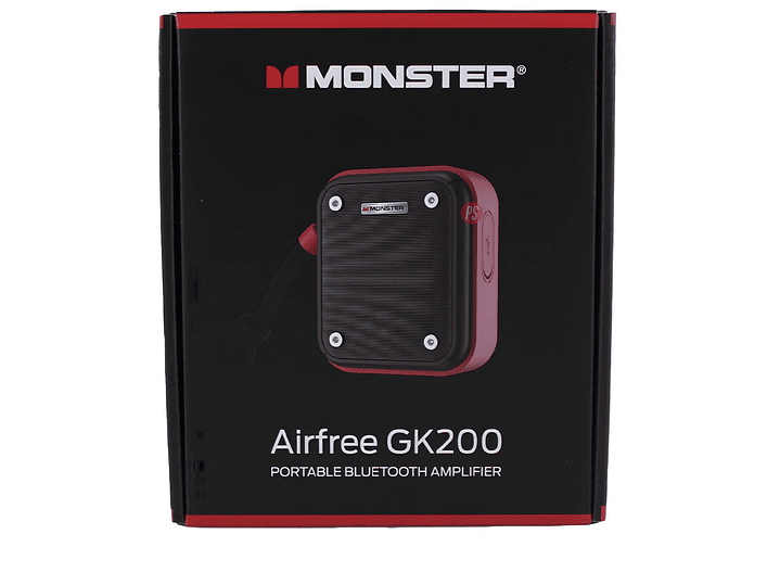 Parlante Monster GK200 Rojo BT 5.3 con Micrófono 52mm - PS 3