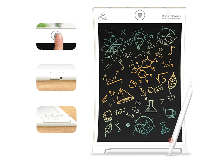 Pizarra LCD 8.5″ Board Screen Lápiz Borrado Instantáneo - PS 2