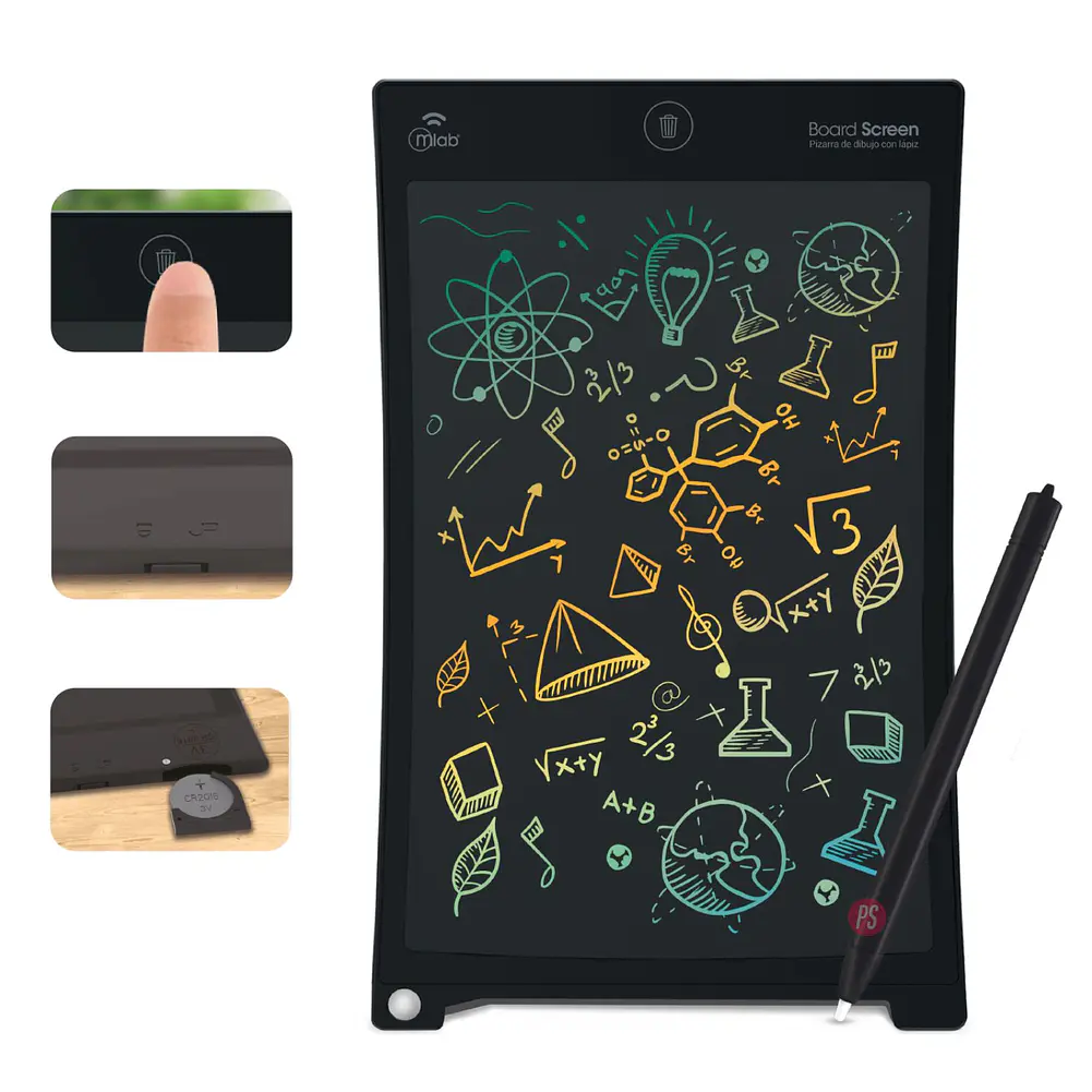 Pizarra LCD 10″ Board Screen con Lápiz y Borrado Fácil - PS 2