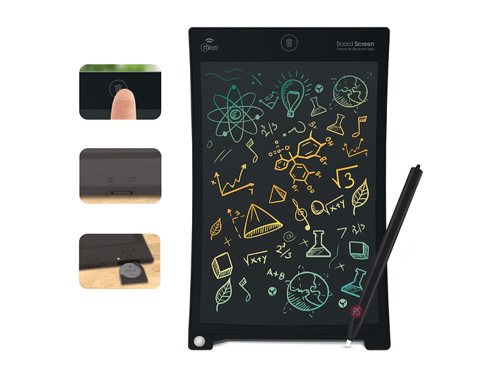 Pizarra LCD 10″ Board Screen con Lápiz y Borrado Fácil - PS 2