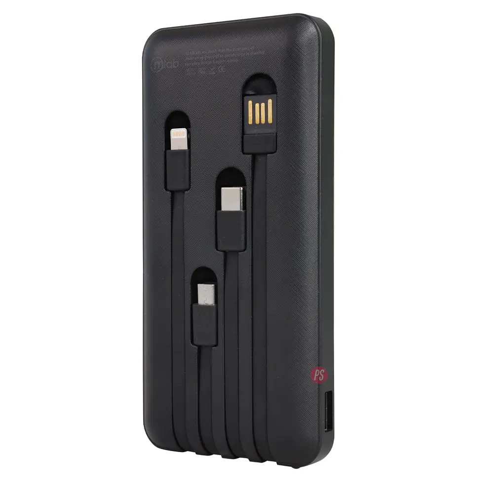Powerbank 5000mAh Pocket Energy con 4 Cables y Linterna - PS 2