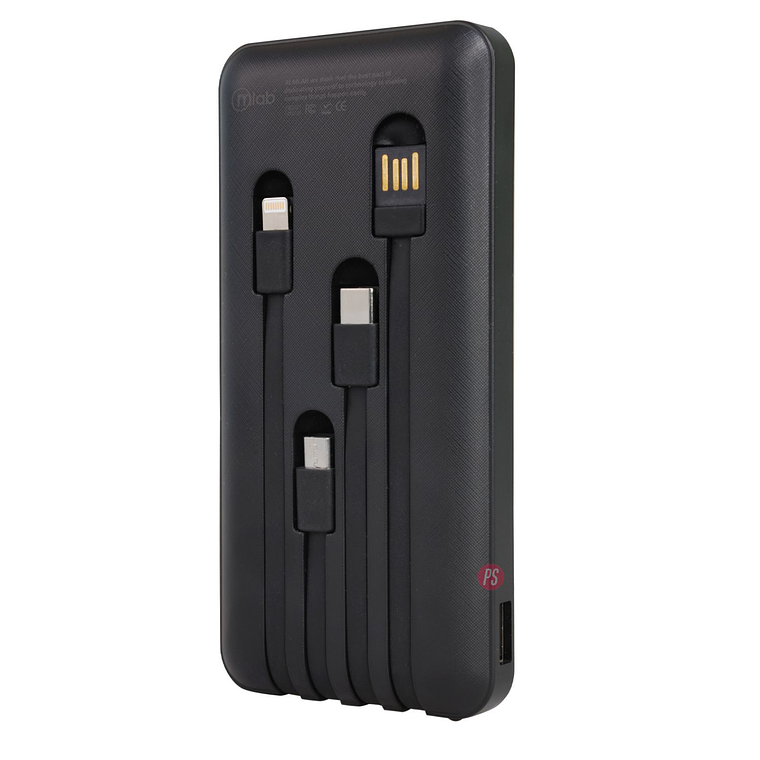 Powerbank 5000mAh Pocket Energy con 4 Cables y Linterna - PS 2