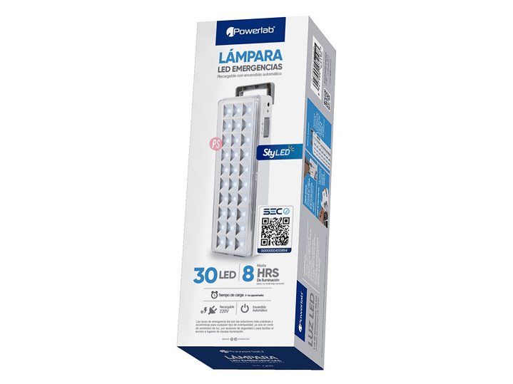 Luz Emergencia 30 LED Recargable Encendido Automático - PS 5