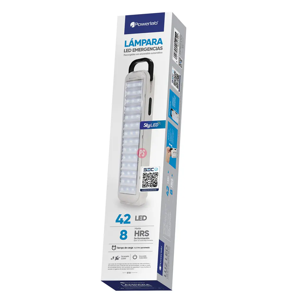 Luz de Emergencia 42 LED 180LUM Recargable Automática - PS 5
