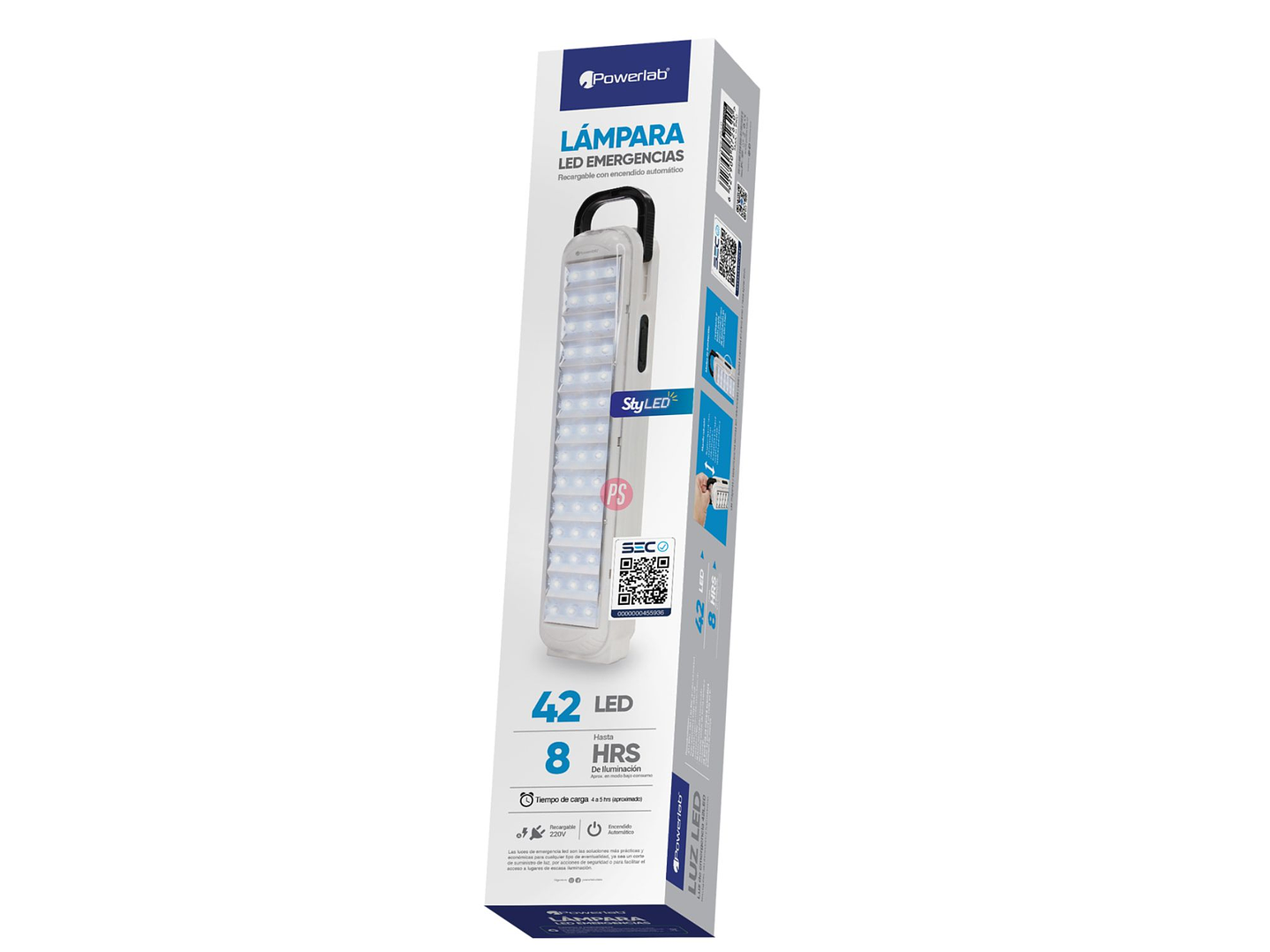 Luz de Emergencia 42 LED 180LUM Recargable Automática - PS 5