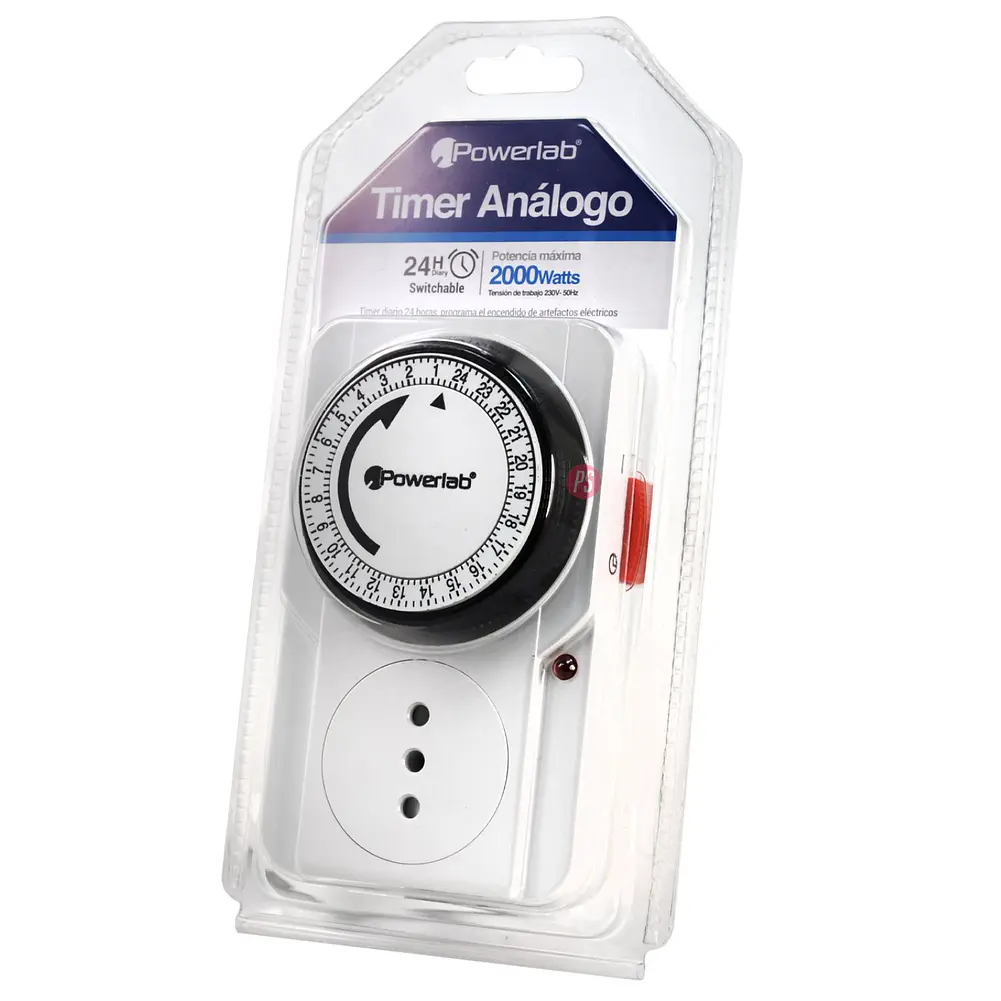 Timer Análogo 2000W Programable 24H Encendido Y Apagado - PS 4