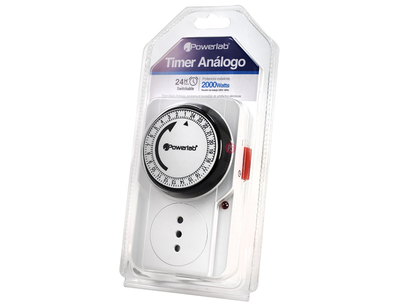 Timer Análogo 2000W Programable 24H Encendido Y Apagado - PS 4