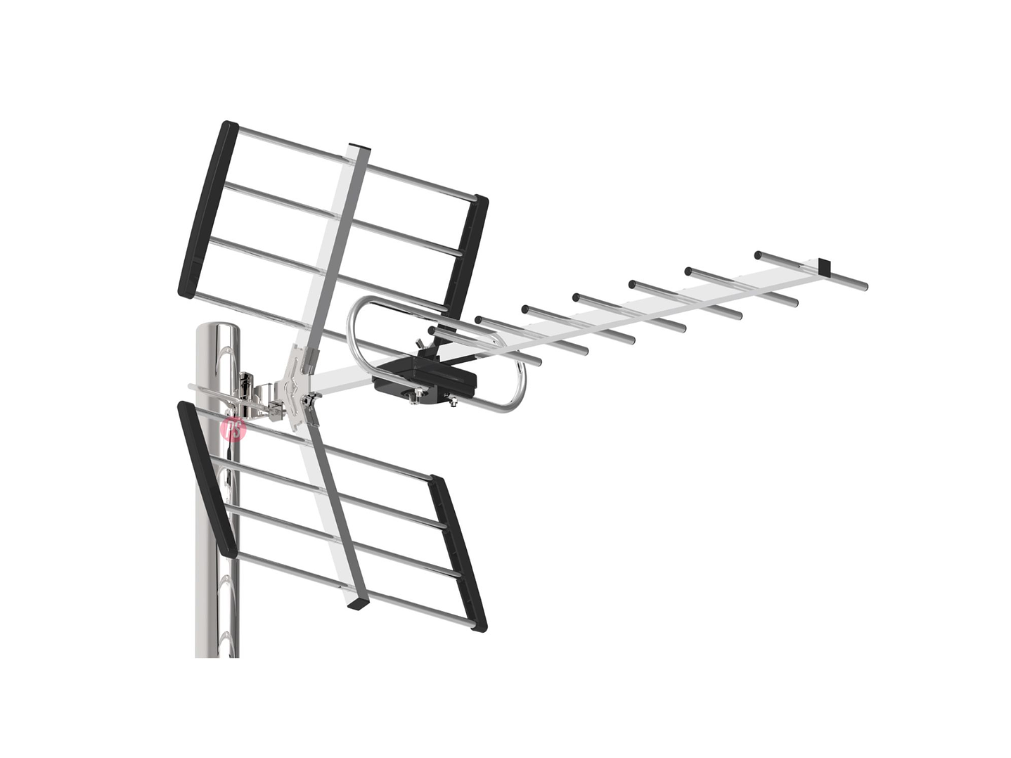 Antena TV Digital Exterior 10 A 13 dB Alta Recepción - PS 1