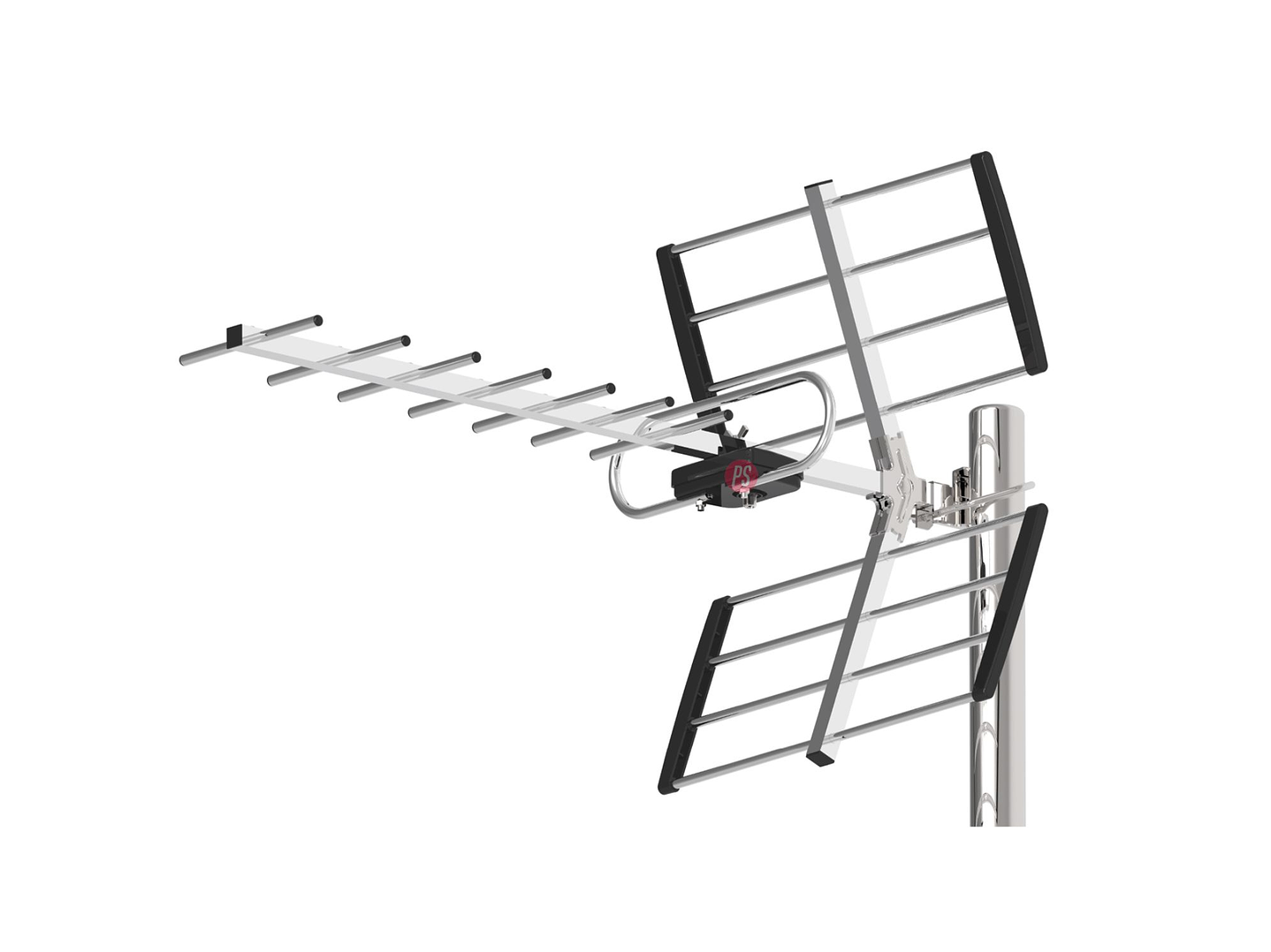 Antena TV Digital Exterior 10 A 13 dB Alta Recepción - PS 2