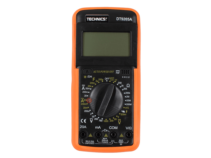Multitester Digital DM9205A Preciso y Fácil de Usar - PS 1