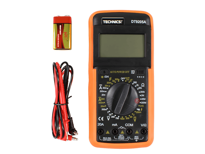 Multitester Digital DM9205A Preciso y Fácil de Usar - PS 2